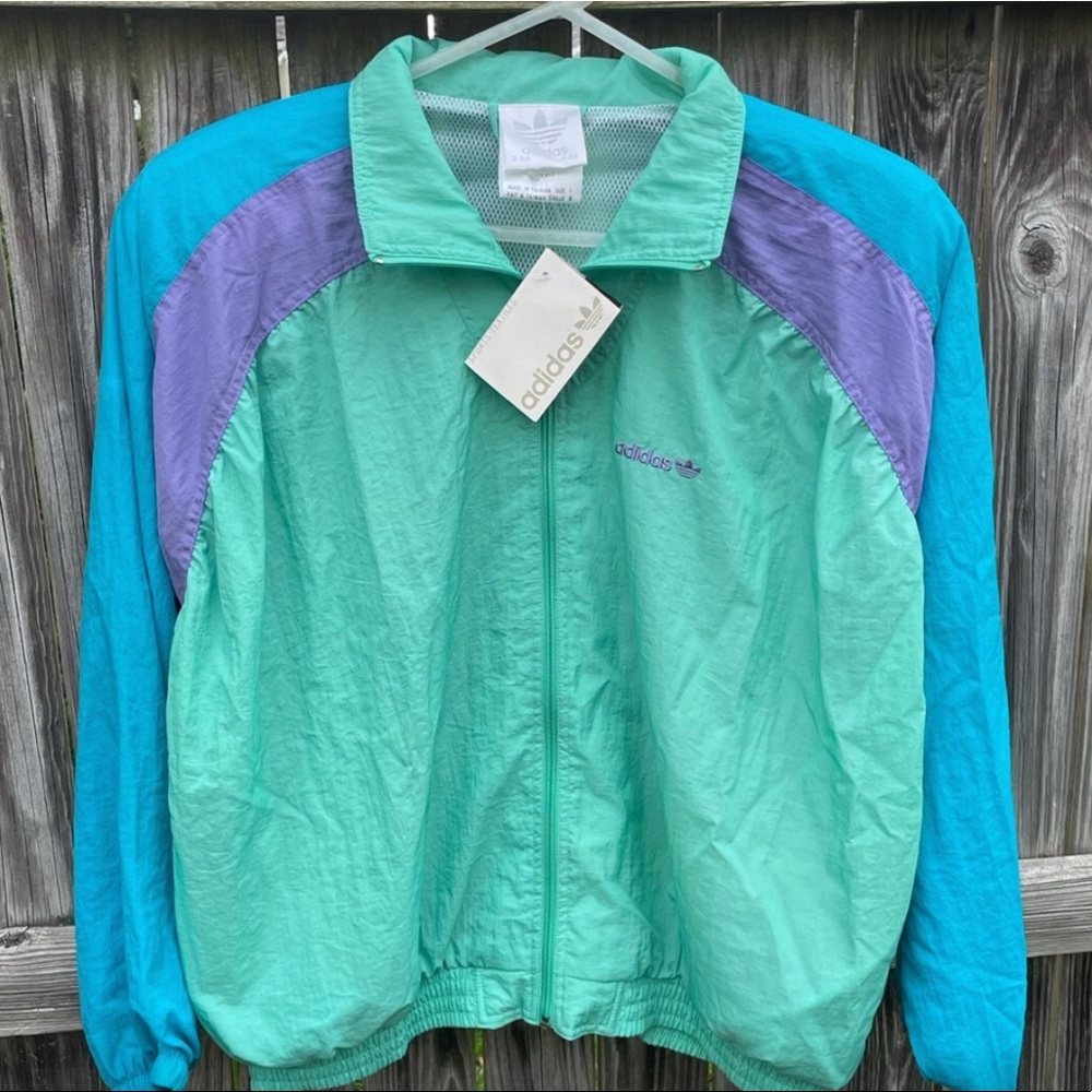 Retro Adidas Windbreaker with tags rare find🔥